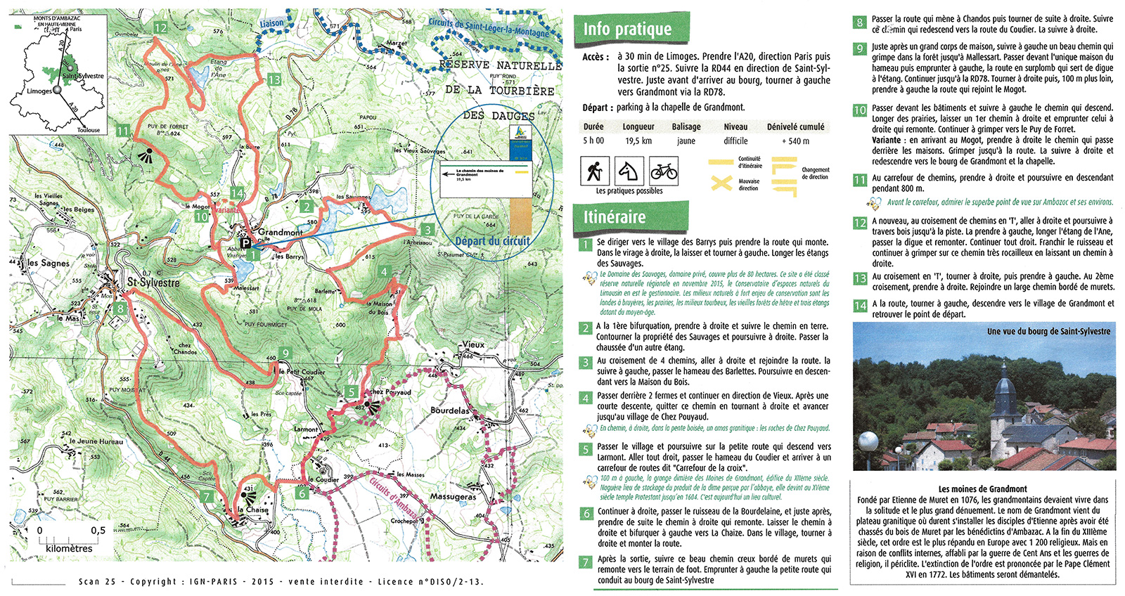 circuit chemin des moines